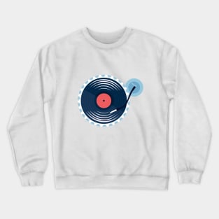 Retro Vinyl DJ Crewneck Sweatshirt